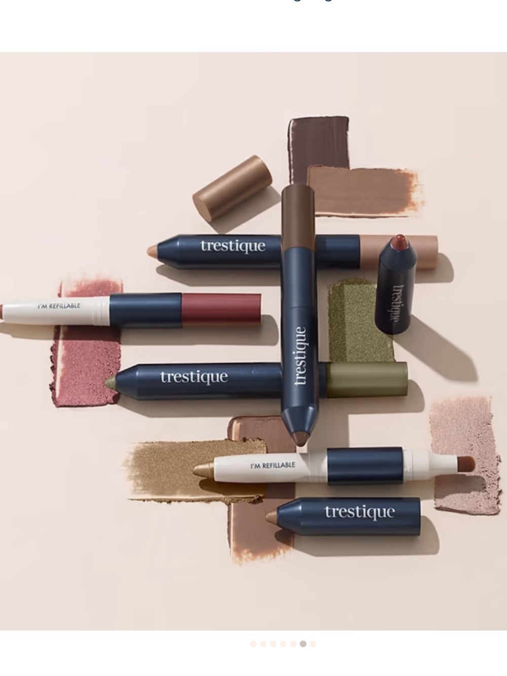 NWB treStiQue Mini Shadow Crayon - Aspen Shimmer Tan Golden Eyeshadow Neutral